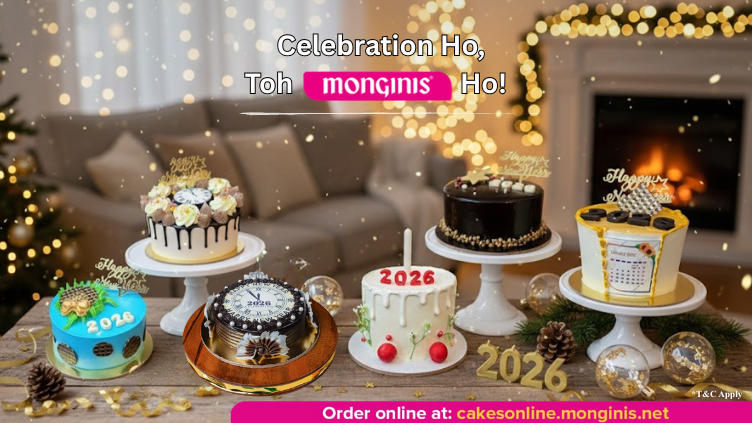 New Year Cakes, Monginis New Year Cakes, New Year Cake 2026, Special Cakes, Celebration Cakes