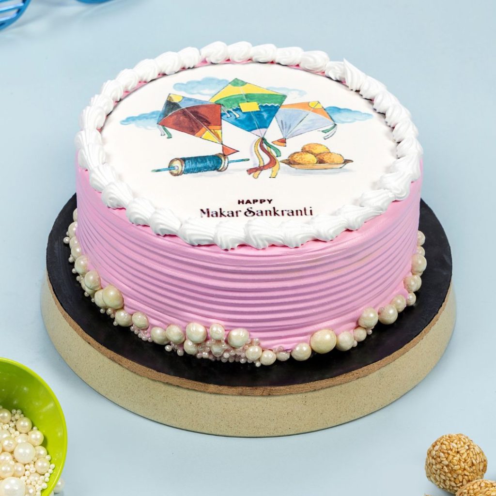 Festive cakes, Family celebrations, Makar Sankranti Cake, Designer cakes for festival, Kite festival treats