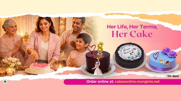 Celebrate women, special cake, cakes for her, monginis womens day cake, Women’s Day surprise gift