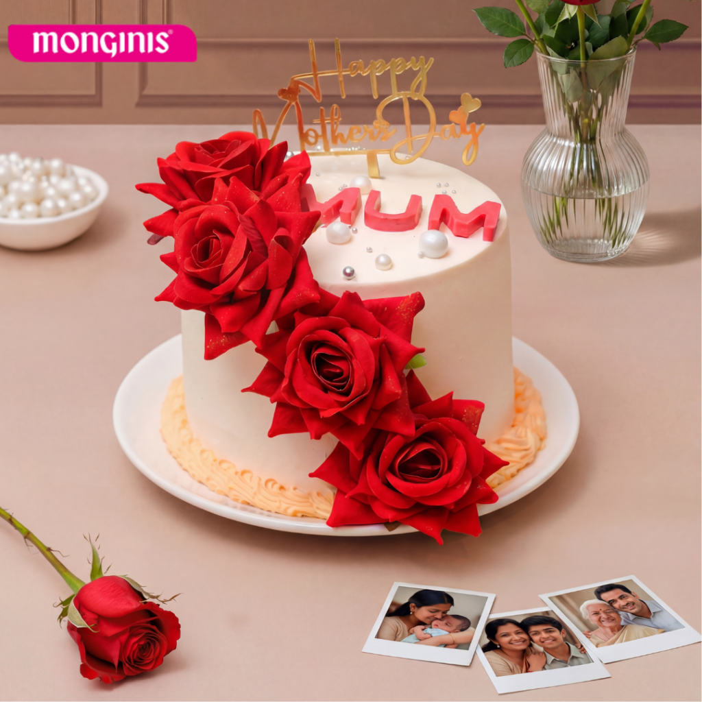 Love U Mum Mother's Day cake from Monginis