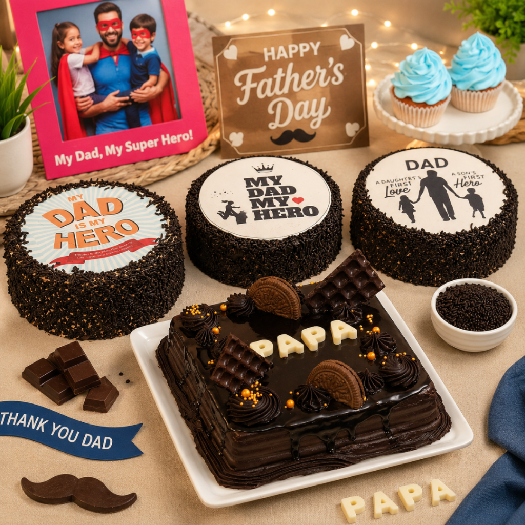 Father's Day cakes, Father's Day 2026, Monginis Father's Day collection, Best Father's Day cake in India, Papa's Chocolate Cake Monginis, Super Dad Cake Monginis, Cakes for dad