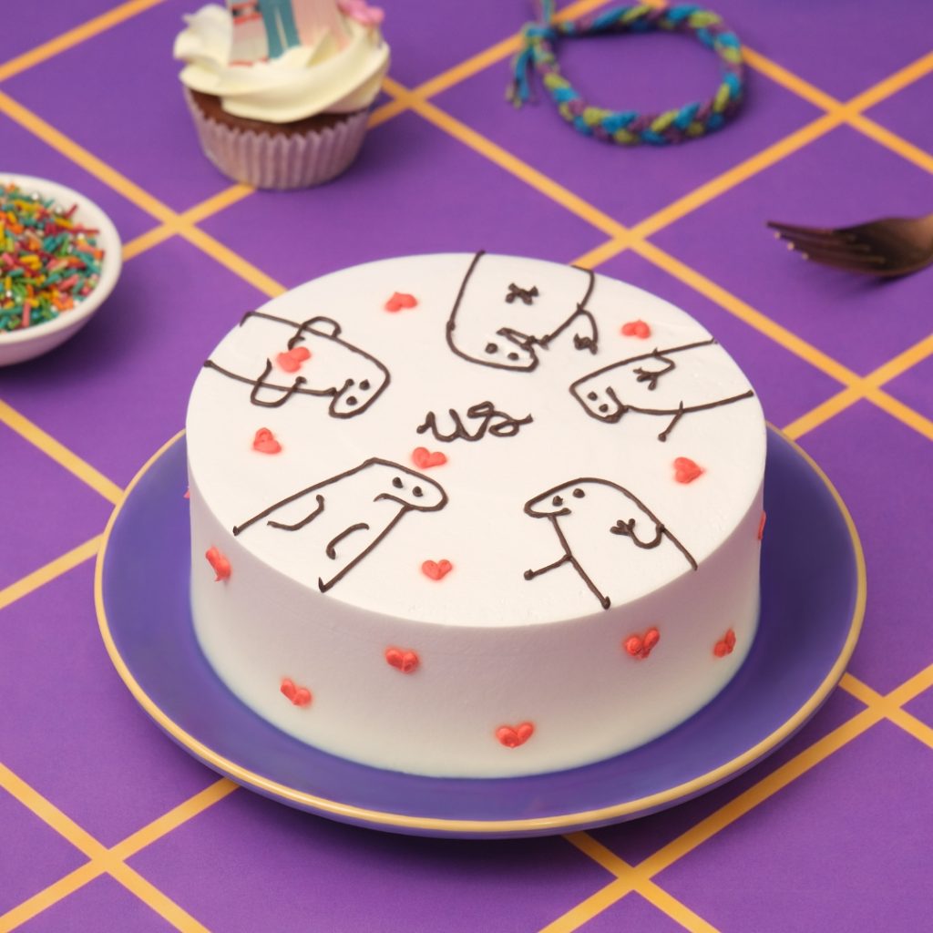 Bestie Doodle Cake for best friends by Monginis
