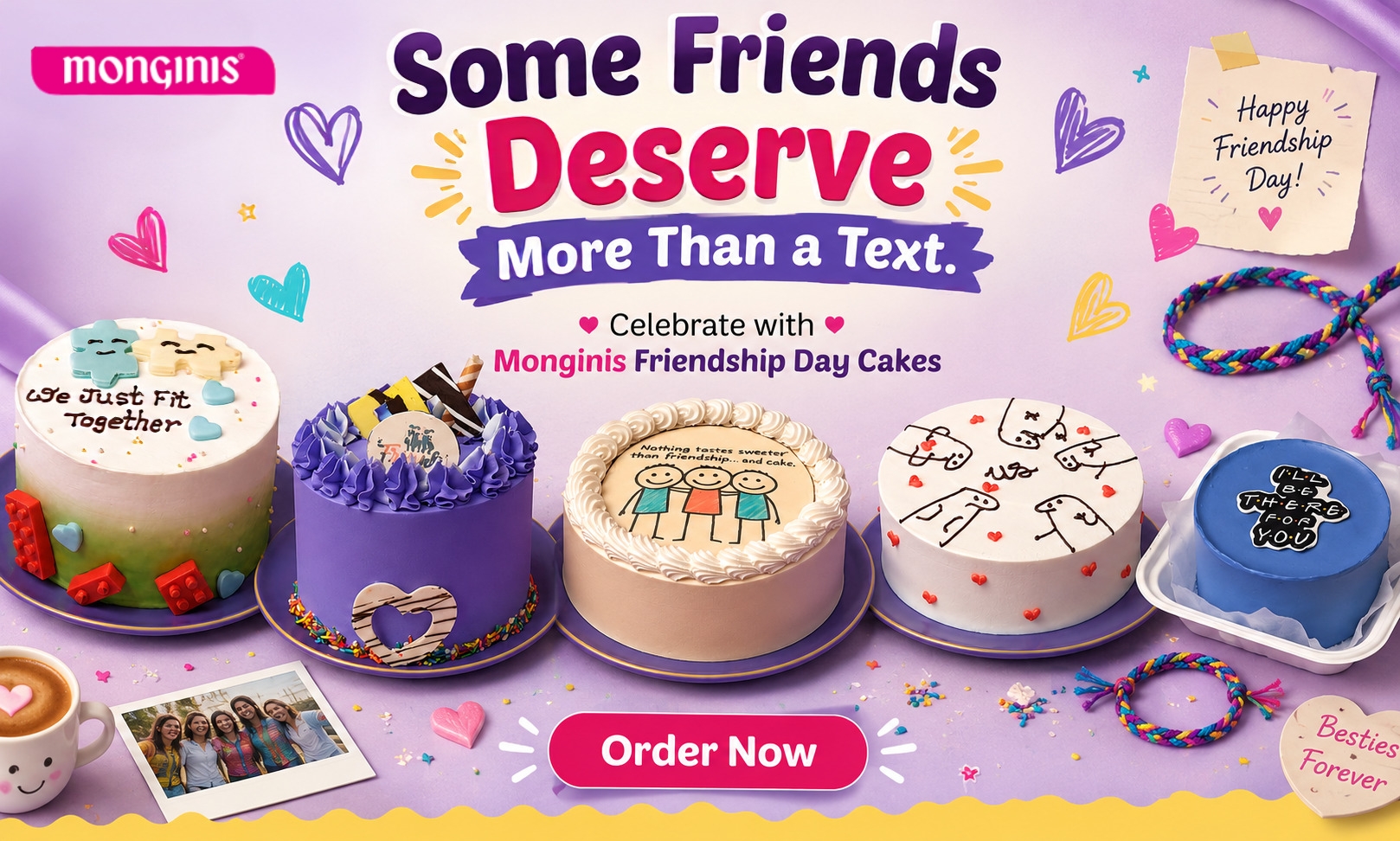 Friendship Day cakes with Monginis 2026 special collection