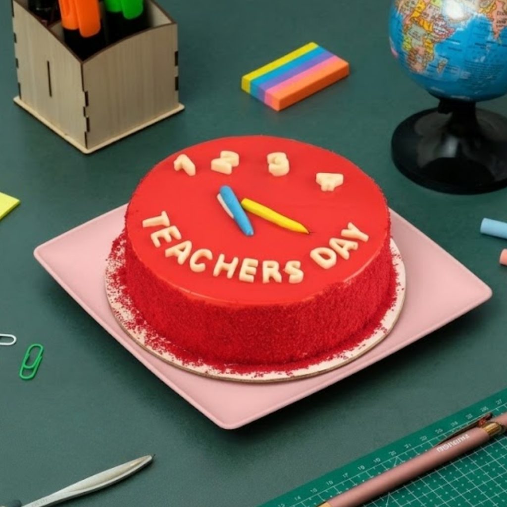 A book-shaped Teacher's Day gift with smooth white finish